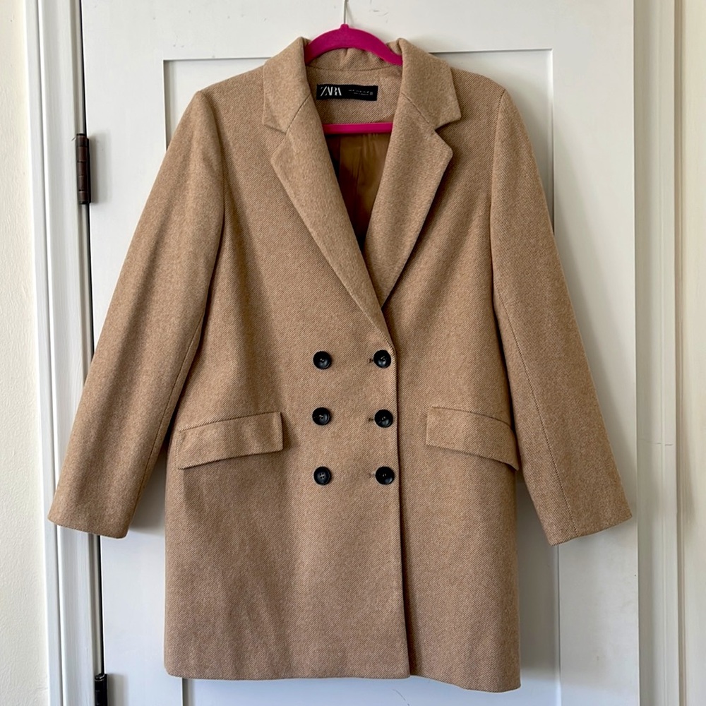 Beige Zara coat